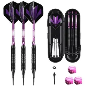 Sf18sr16pu Sanfeng Ltd Darts Plastic Tip Set - 18g 21g Colorful Rainbow Soft Purple-dart-d