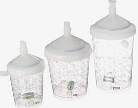 Sata 209882 3-pack Jet5000 Spray Gun Oem Replacement Rapid Preparation Cups Kit S11