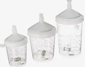 Jet5000 Sata 209882 3-pack Spray Gun Oem Replacement Rapid Preparation Cups Kit S11