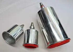 96685 Sata Unused Gravity Feed Aluminum Spray Gun Cup Lot