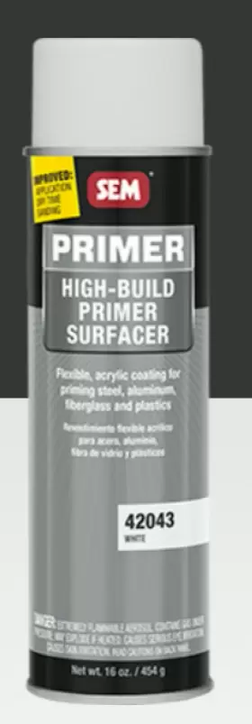 42043 Sem High-build Primer Surfacer - White 20oz Aerosol Can