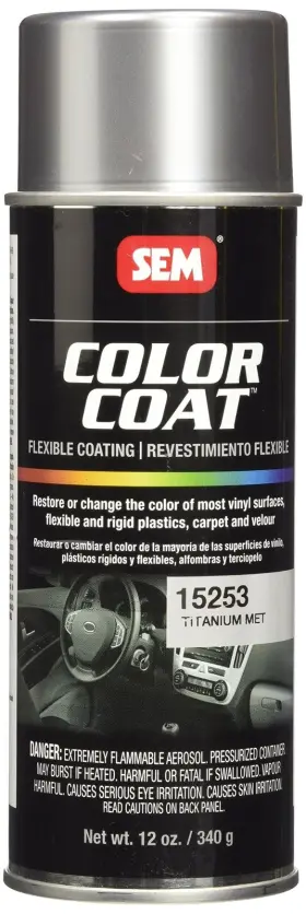 Sem 646786152535 15253 Titanium Metallic Color Coat - 12 Oz