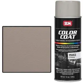 Sem 646786153532 Color Coat 15353 Flexible Coating 16 Oz Aerosol Can Light Titanium 24