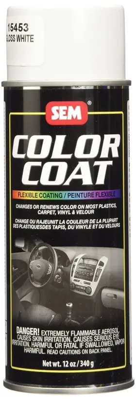 Sem 646786154539 15453 Gloss White Color Coat - 12 Oz