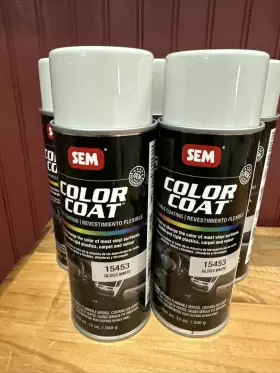 15453 Sem Products 646786156038 Color Coat Gloss White Lot Of 5 Cans