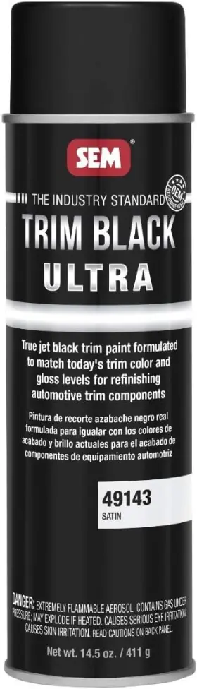 Sem-49143 Sem 49143 Trim Black Ultra Spray Paint 14.5 Ounce Pack Of 1