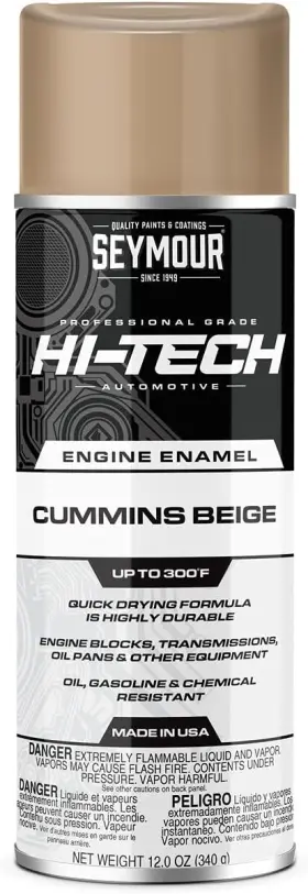 En-73 Seymour 043281003919 Hi-tech Engine Spray Paint 12 Ounce Pack Of 1 Cummins Beige