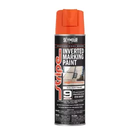 Seymour 043281006675 1 Case Stripe Inverted Ground Marking Paint Fluorescent Red-orange 17oz