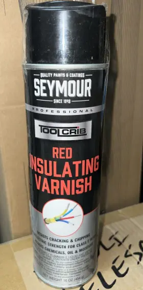 620-1525 Seymour 043281007139 Tool-crib Red Insulating Varnish 16 Oz