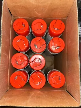 20-954 Seymour Fluorescent Red Industrial Inverted Marking Paint - Case Of 11