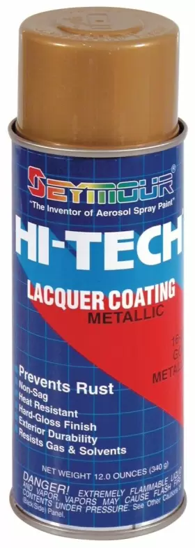 16-812 Seymour Of Sycamore 16 Oz Hi-tech Lacquer Spray Paint Gold Metallic - Pa