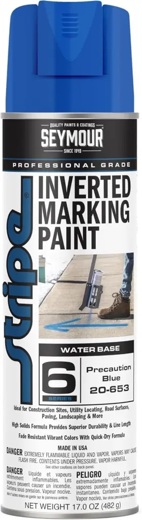 20653-1 Seymour Paint 20-653 Stripe 6-series Inverted Ground Marking Precaution Blue Ne