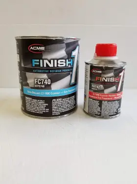 Fc740 Sherwin Willams Automotive 313104190158 Finish 1 Super Brilliante 2.1 Voc Clearcoat Quart Kit Auto Paint Restoration
