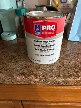 B54y157 Sherwin Williams Pro Industrial Safety Yellow Alkyd Enamel Paint