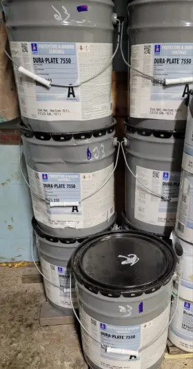 B62a350 Sherwin-williams Dura-plate 7550 Epoxy Tank Lining 3.2 Gal Blue Gloss