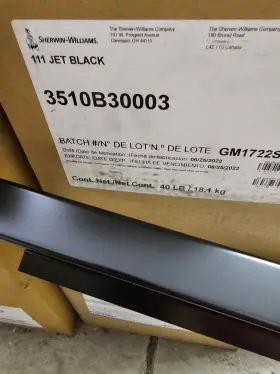 3510b30003 Sherwin-williams Eas6-00k44 111 Jet Black - 40 Lbs Box