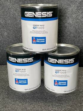Sherwin Williams Gt1009 Genesis M G2 Single Stage Mixing Clear 3.9qt Lot Of 3