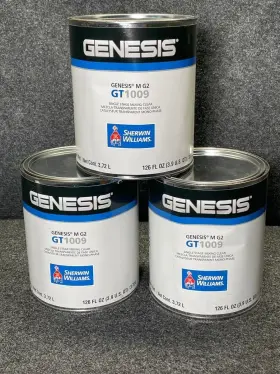 Gt1009 Sherwin Williams Genesis M G2 Single Stage Mixing Clear 3.9qt Lot Of 3