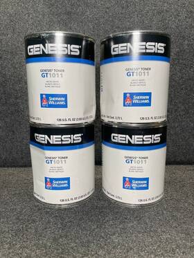 Sherwin Williams Gt1011 Genesis Toner Arctic White Paint 3.9 Quart Cans Lot Of 4