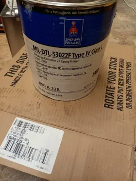 Mil-dtl-53022f Sherwin-williams 4 Type Iv 2k Epoxy Primer Light Gray Part A