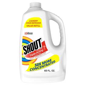 Shout B000vdyysk Active Enzyme Laundry Stain Remover Spray 60oz Prewash Refill For Tough St