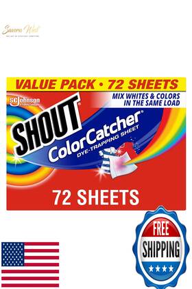 Shout B01b0admp8 Color Catchers Laundry Sheets 72 Count - Prevents Bleeding Mixed L