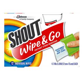 Shout B07ycyctg4 Wipes Instant Stain Remover For Clothes And Laundry On-the-go Travel Pack