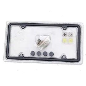 Sbx-uz-301 Sibuxiang The Matte Black Powder Coating License Plate Frame Made Of Zinc Alloy Never R