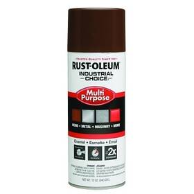 Sim Supply Blocked Brand 1674830 Industrial Choice 1600 System Enamel Aerosols 12 Oz Leather Brown High-gloss