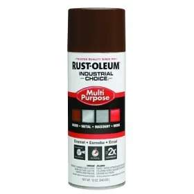 1674830 Sim Supply Blocked Brand Industrial Choice 1600 System Enamel Aerosols 12 Oz Leather Brown High-gloss