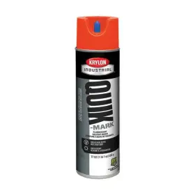 A03613007 Sim Supply Blocked Brand Industrial Inverted Marking Paint 17 Oz. Fluorescent Safety Red Solvent