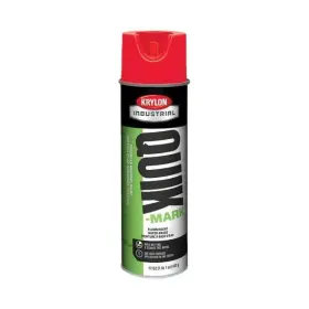 K04001000 Sim Supply Blocked Brand Industrial Over Head Marking Paint 17 Oz. Fluorescent Red Water -based