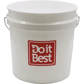 Dib2gl Sim Supply Inc. Do It Best 2 Gal. White Plastic Pail 009326784557