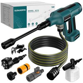 Slenjadfin Sjpw-m1 Cordless Pressure Washer For Makita 18v Battery 700 Psi Portable Blue