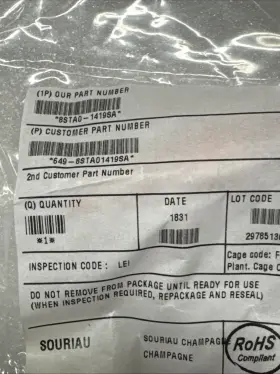 8sta0-1419sa Souriau Sourau 8sta01419sa Circular Mil Spec Connector 19p Size 14 Oval Flange Receptac