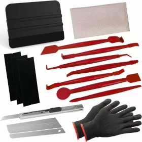 B09b1xyn1l Spanno Tools Vinyl Wrap Tool Kit Window Tint Kits For Automotive Red
