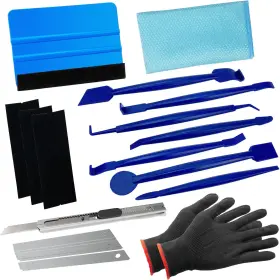 B09nr1fb67 Spanno Tools Vinyl Wrap Tool Kit Window Tint Kits For Film Blue