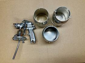 Speedaire 2z366c Professional Paint Spray Gun With Extra New Siphon Cups