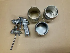 2z366c Speedaire Professional Paint Spray Gun With Extra New Siphon Cups