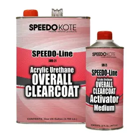Smr-21 Speedokote 682821554469 Automotive High Gloss Clear Coat Urethane Smr-21/25 4 1 Gallon Clearcoat Kit