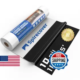 B0dk9bp5rr Spirecover Crawl Space Vapor Barrier 10 Mil 10ftx15ft Plastic Dro