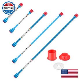 Spray Freely B0c5tcwqm7 5pcs Airless Sprayer Gun Extension Pole Painting Wand Tip 7/8 Inch Thread