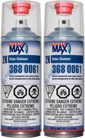 Spray Max 445011521541 Usc 2k High Gloss Clearcoat Aerosol 2 Pack