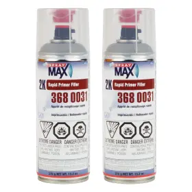 3680031 Spraymax Spray Max Gray Universal 2k Rapid Primer 13.2 Ounce Pack Of 2