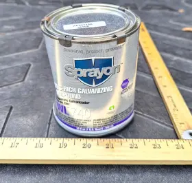 Wl740 Sprayon New Zinc-rich Galvanizing Compound Quart Can
