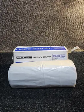 Steelcoat 076914941203 10 Ft. X 100 Clear 2 Mil. Polyethylene Sheeting Steelcoat 076914941203 10 Ft. X 100 Clear 2 Mil. Polyethylene Sheeting