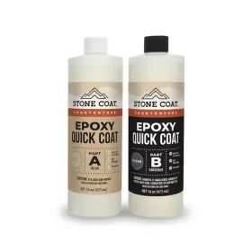 Stone Coat Countertops 726084040816 Quick 1 Quart Fast Curing Liquid Epoxy For Diy Woo
