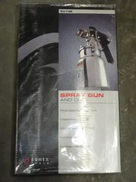 10700 Sunex Tools Sx70b Spray Gun And Cup With Chrome Head Air Nozzle