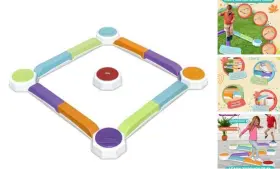470305 Sunny Days Entertainment Balance Beam And Toddler Stepping Stones 13 Pieces Non-slip Plastic