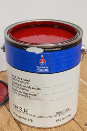 Sw 035777277881 Paint Machinery Red Enamel Quick Dry 1 Gallon Alkyd Industrial Coating